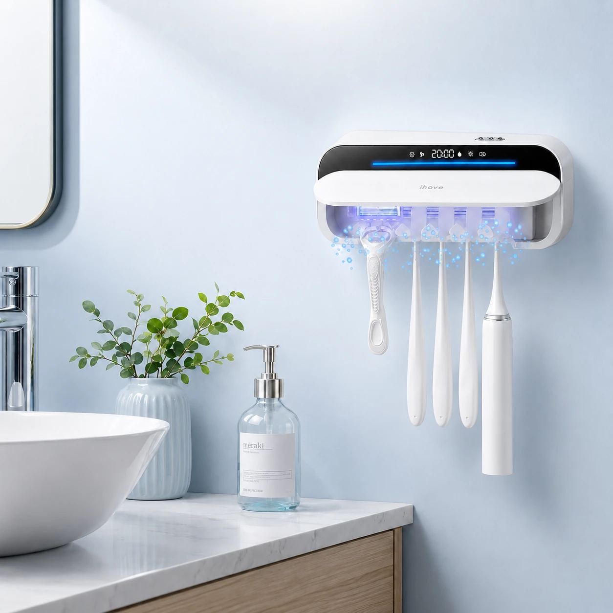 iHave 360° UV-C Toothbrush Sanitizer Holder